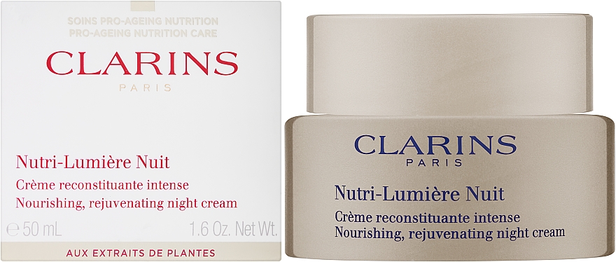 Krem odmładzający na noc - Clarins Nutri-Lumière Nuit Nourishing Rejuvenating Night Cream — Zdjęcie N2