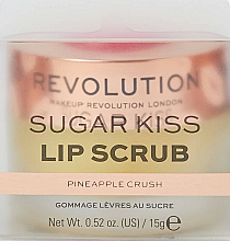 Peeling do ust Ananas - Makeup Revolution Lip Scrub Sugar Kiss Pineapple Crush — Zdjęcie N3