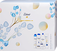 Kup Zestaw - Dove (sh/gel/250ml + b/lot/250ml + deo/150ml + shmp/250ml)