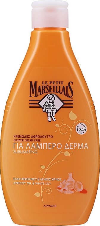Żel pod prysznic - Le Petit Marseillais Apricot Oil & White Lily