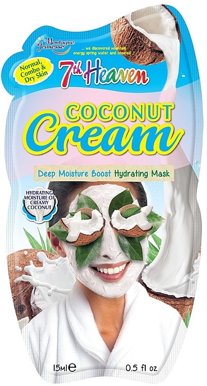 Kremowa maska ​​do twarzy Kokos - 7th Heaven Coconut Cream Mask