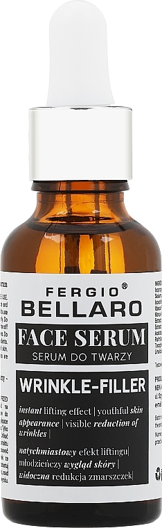 Liftingujące serum do twarzy z efektem botoksu - Fergio Bellaro Botox Effect Face Serum White