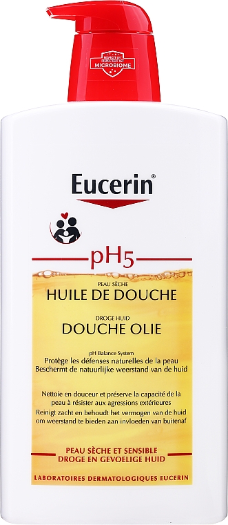 Olejek pod prysznic do skóry suchej i wrażliwej - Eucerin pH5 Shower Oil — Zdjęcie N5