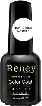 Top coat do paznokci - Reney Cosmetics Top Rubber No Wipe  — Zdjęcie N1