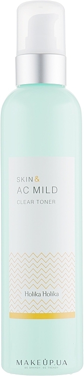 Tonik do skóry z problemami - Holika Holika Skin And AC Mild Clear Toner  — Zdjęcie N1