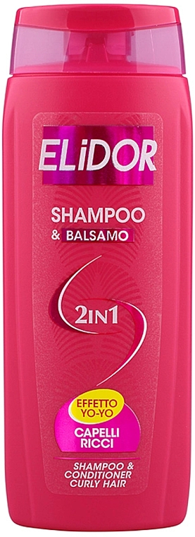 Szampon-odżywka do włosów kręconych - Elidor Shampoo & Conditioner Curly Hair — Zdjęcie N1