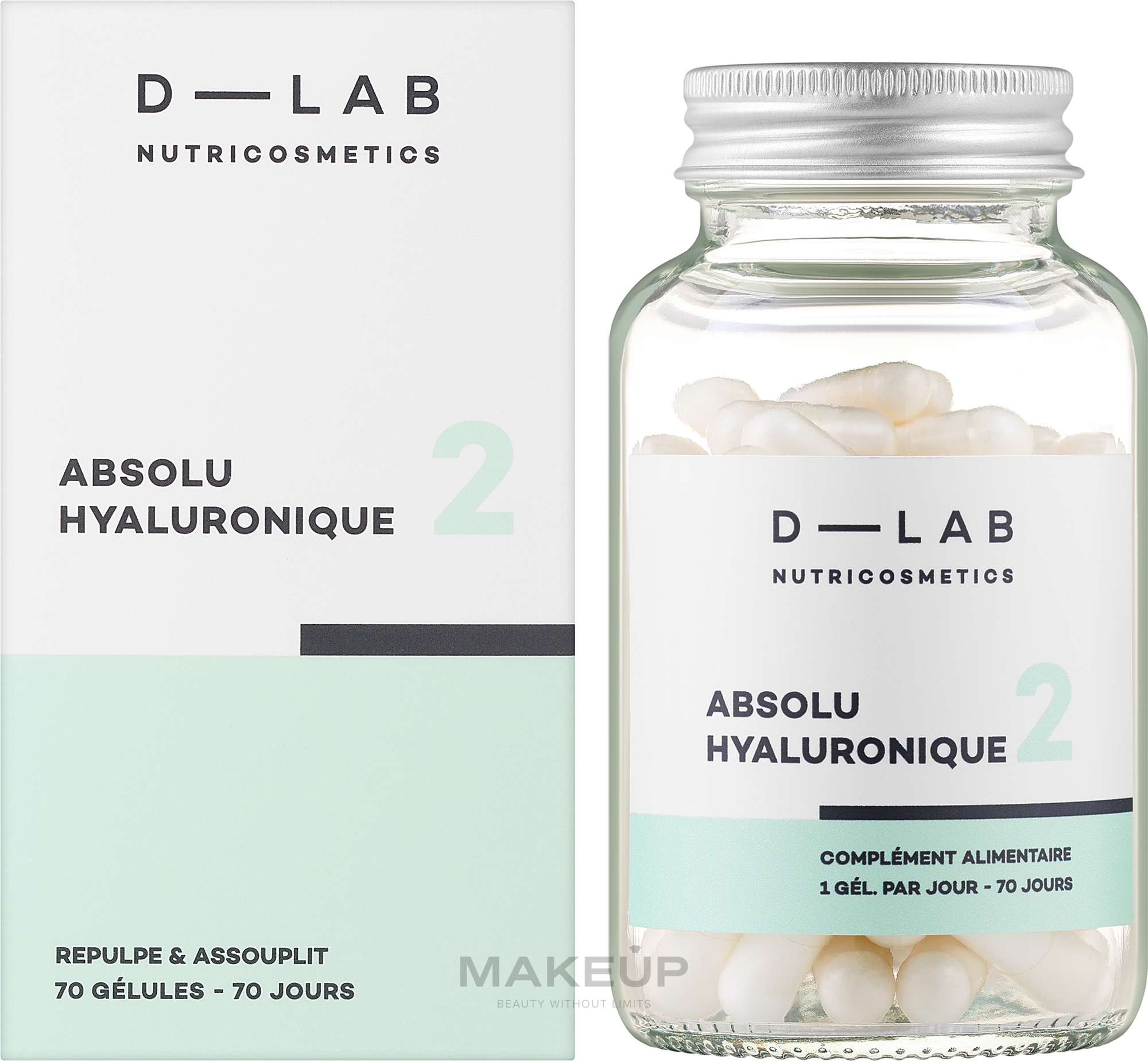 Suplement diety z kwasem hialuronowym - D-Lab Nutricosmetics Pure Hyaluronic — Zdjęcie 70 szt.