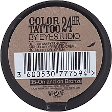 Kremowo-żelowy cień do powiek - Maybelline New York Color Tattoo 24 Hour — Zdjęcie N4