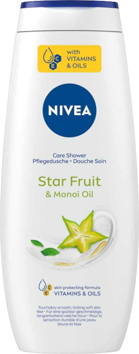 Żel pod prysznic Karambola i olej monoi - NIVEA Care & Star Fruit Shower Gel — Zdjęcie 500 ml