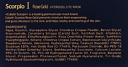 Hydrożelowe płatki pod oczy z ekstraktem z róży i 24K złotem - Cobalti Rose Gold — Zdjęcie N3