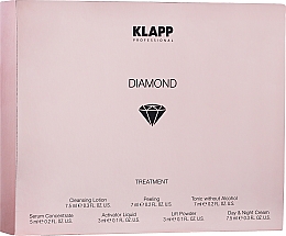 Zestaw - Klapp Diamond Treatment (f/lot 7,5 ml + f/peel 7 ml + f/ton 7 ml + f/ser 5 ml + mask/act 3 ml + mask/powder 3 ml + f/cr 7,5 ml) — Zdjęcie N2