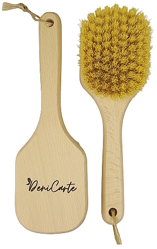 Szczotka do masażu ciała z włosiem z kaktusa - Deni Carte — Zdjęcie N1