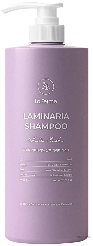 Szampon do włosów - La Ferme Laminaria Shampoo White Musk — Zdjęcie 1000 ml