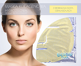 Kup PRZECENA! Maska kolagenowa z cząstkami złota - Beauty Face Collagen Hydrogel Mask *