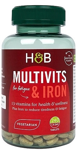 Suplement diety Multiwitamina i żelazo - Holland & Barrett Multivits & Iron — Zdjęcie N1