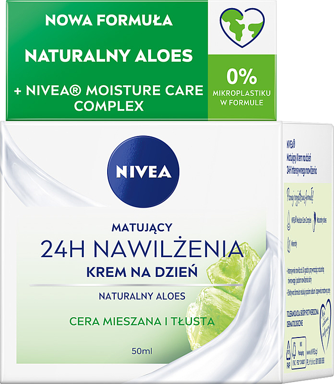 Matujący krem na dzień 24h nawilżenia, cera mieszana i tłusta - NIVEA Essentials Super Moisturizing Day Cream 24h — Zdjęcie N5