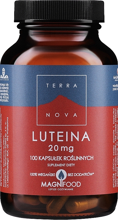 Suplement diety Luteina, w kapsułkach - Terranova Lutein Complex 20mg — Zdjęcie N1