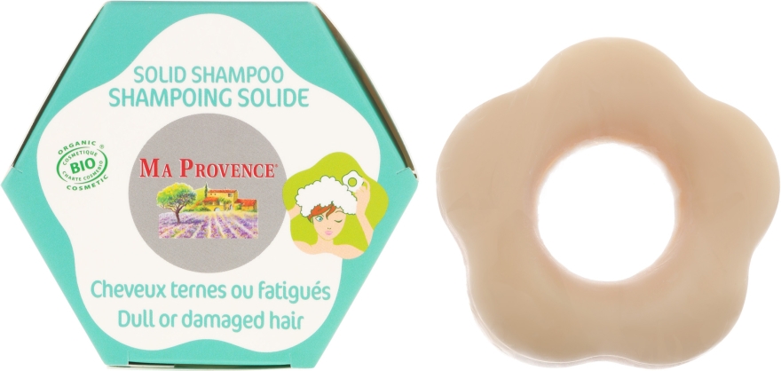 Organiczny szampon w kostce do włosów matowych i zmęczonych - Ma Provence Solid Shampoo — Zdjęcie N1