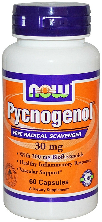 Kapsułki Pycnogenol, 30 mg - Now Foods Pycnogenol — Zdjęcie N2