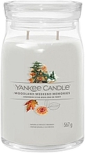 Świeca zapachowa w słoiku Woodland Weekend Memories, 2 knoty - Yankee Candle Singnature  — Zdjęcie N2