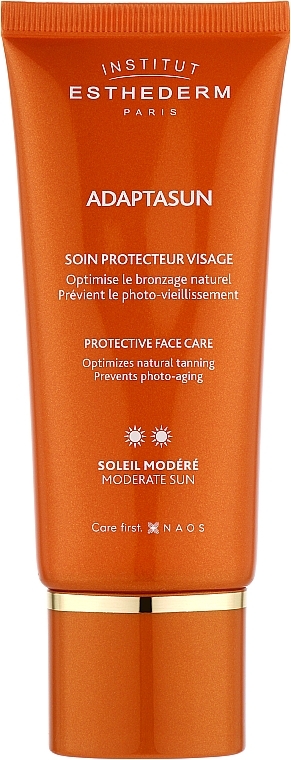 Przeciwsłoneczny krem do twarzy SPF 15 - Institut Esthederm Adaptasun Sun Care Cream Normal — Zdjęcie N1