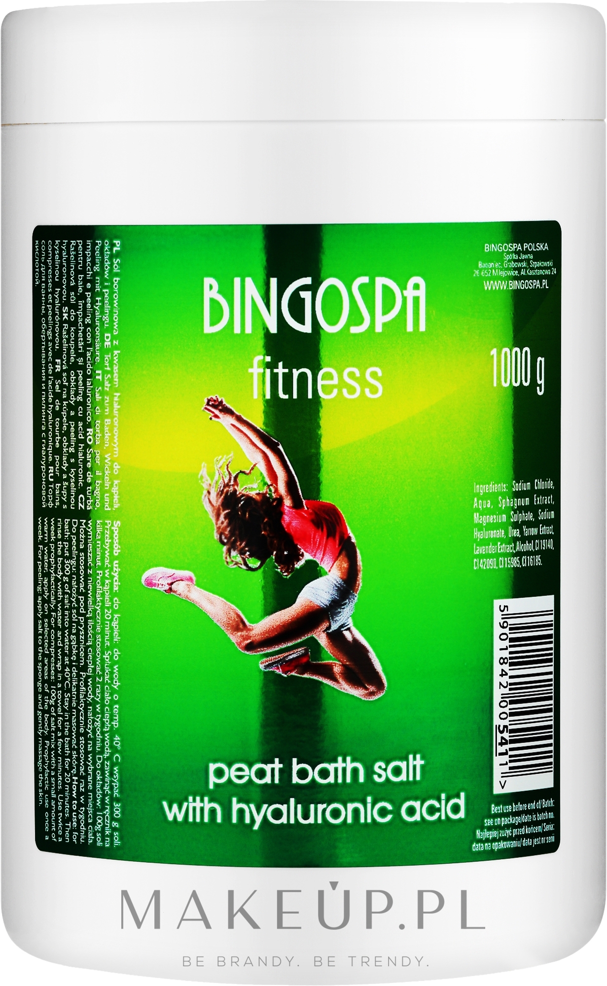 Sól borowinowa z kwasem hialuronowym do pielęgnacji ciała - BingoSpa Salt Mud With Hyaluronic Acid — Zdjęcie 1000 g