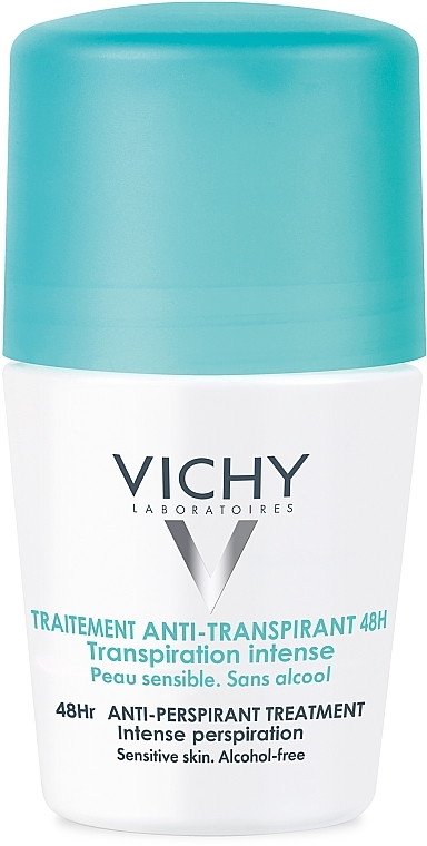 Antyperspirant w kulce przeciw intensywnemu poceniu, ochrona do 48h - Vichy 48 Hr Anti-Perspirant Treatment — Zdjęcie N1