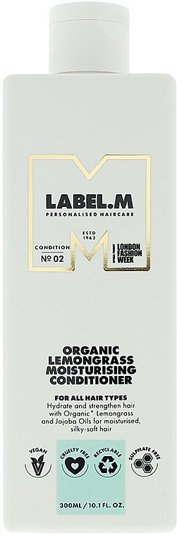 Odżywka do włosów - Label.m Organic Lemongrass Moisturising Conditioner  — Zdjęcie N1