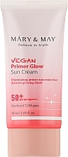 Krem przeciwsłoneczny do twarzy - Mary&May Vegan Primer Glow Sun Cream SPF50+ PA++++ — Zdjęcie N2
