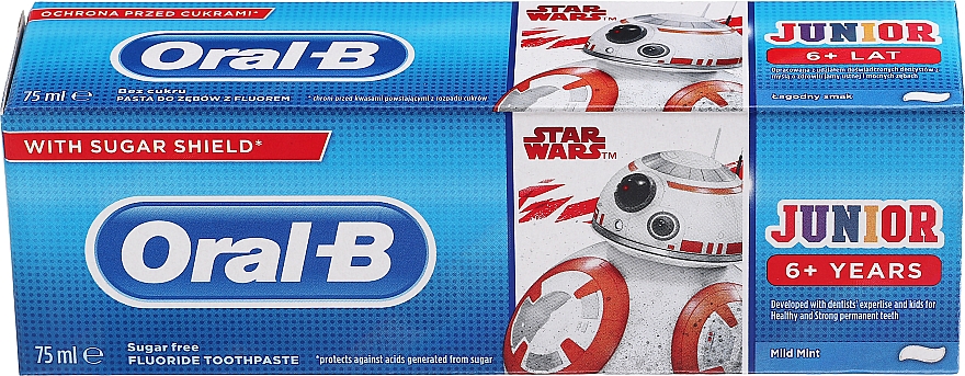 Pasta do zębów dla dzieci - Oral-B Junior Star Wars Toothpaste — Zdjęcie N1