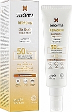 Krem przeciwsłoneczny do twarzy - SesDerma Laboratories Repaskin Facial Sunscreen Fotoprotector SPF50 — Zdjęcie N2