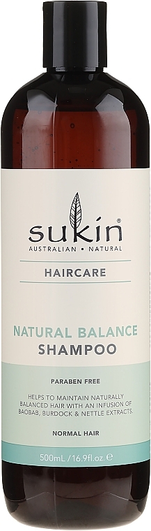 PRZECENA! Naturalny szampon balansujący do włosów normalnych - Sukin Natural Balance Shampoo * — Zdjęcie N1
