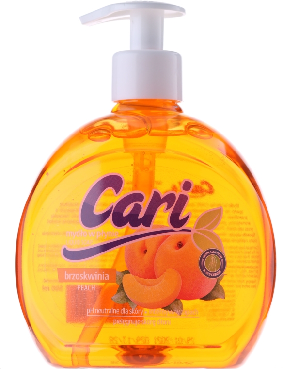 Mydło w płynie Brzoskwinia - Cari Peach Liquid Soap