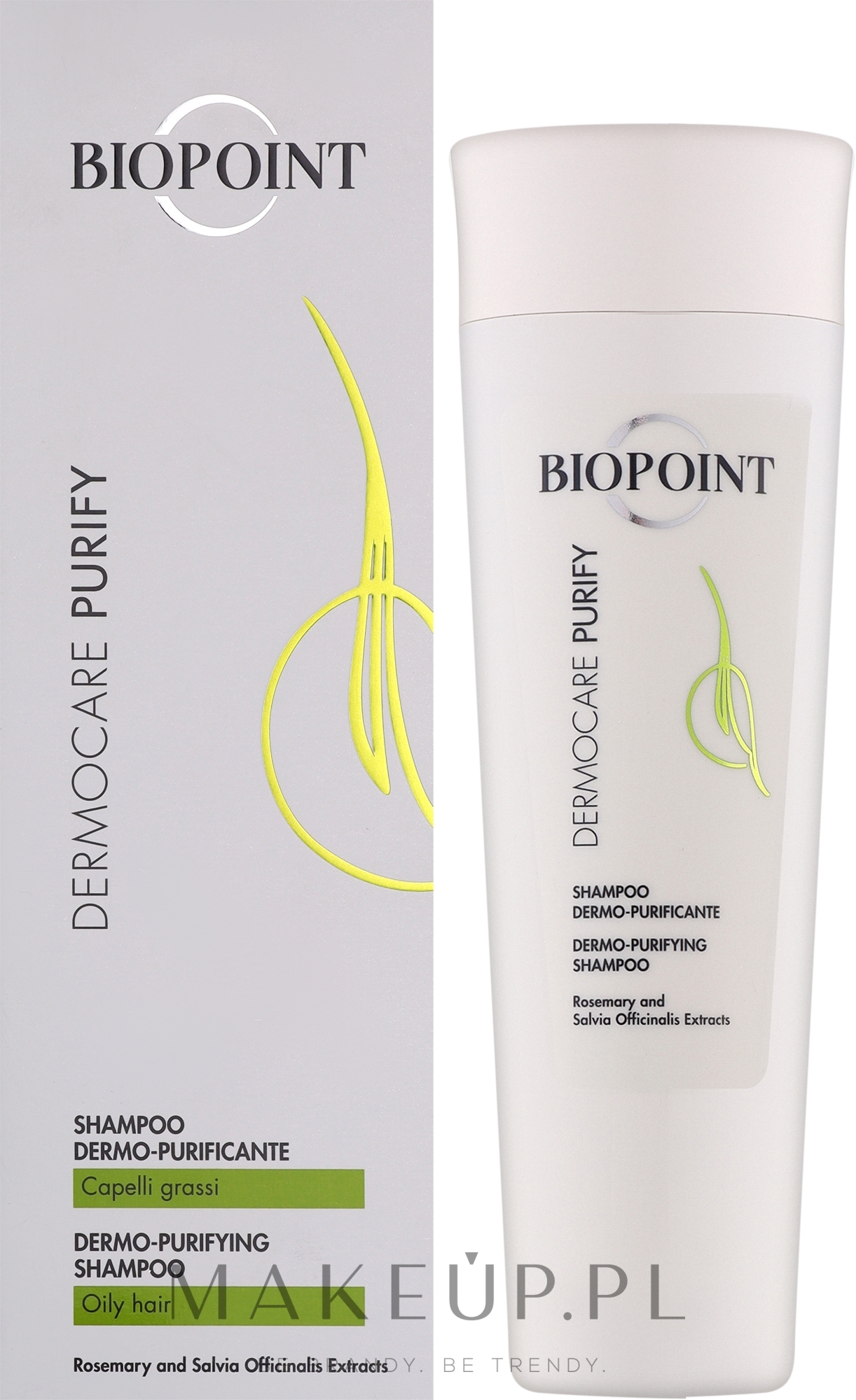 Oczyszczający szampon do włosów - Biopoint Dermocare Purify Shampoo  — Zdjęcie 200 ml