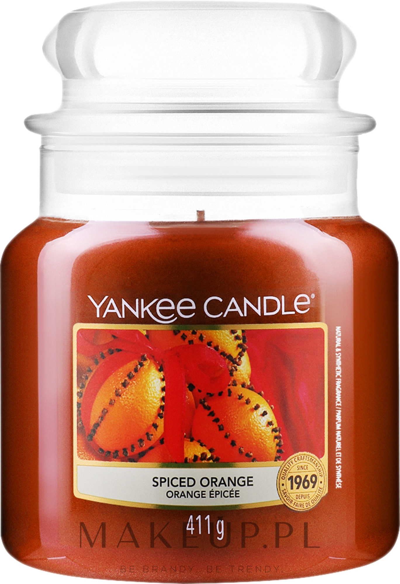 Świeca zapachowa w słoiku - Yankee Candle Spiced Orange  — Zdjęcie 411 g