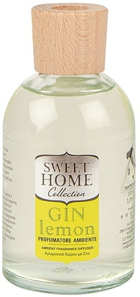 Dyfuzor zapachowy Gin cytrynowy - Sweet Home Collection Gin Lemon Diffuser  — Zdjęcie N2