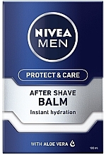 Zestaw - Nivea Men Protect & Care 2021 (ash/balm/100ml + shaving/gel/200ml + deo/50ml + lip/balm/4.8g + bag) — Zdjęcie N2