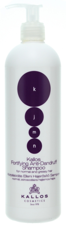 Przeciwłupieżowy szampon wzmacniający do włosów normalnych i skłonnych do przetłuszczania się - Kallos Cosmetics Fortifying Anti-dandruff Shampoo