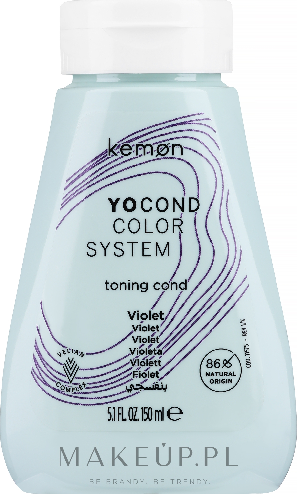 Tonująca odżywka do włosów Fiolet - Kemon Yo Cond Color System — Zdjęcie 150 ml