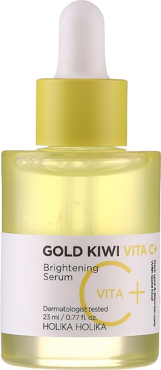 Zestaw - Holika Holika Gold Kiwi Vita C+ Brightening Serum Special Set (ser 45 ml + ser 23 ml + pad 5 pcs) — Zdjęcie N2