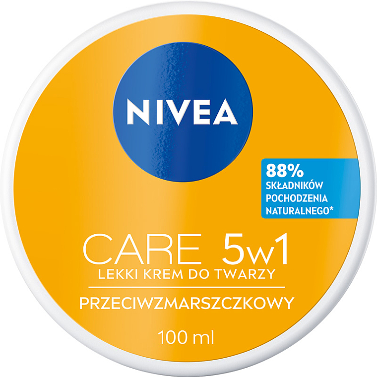 Lekki krem przeciwzmarszczkowy 5w1 - NIVEA Care Light Anti-Wrinkle Cream — Zdjęcie N4