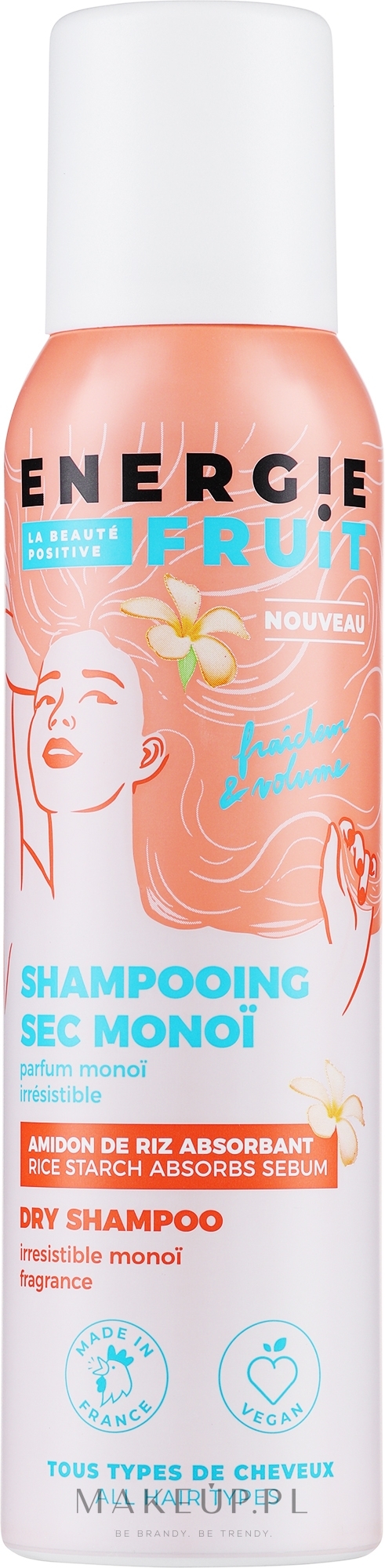 Suchy szampon do włosów z olejem Monoi - Energie Fruit Sensual Monoi Freshness Dry Shampoo — Zdjęcie 150 ml