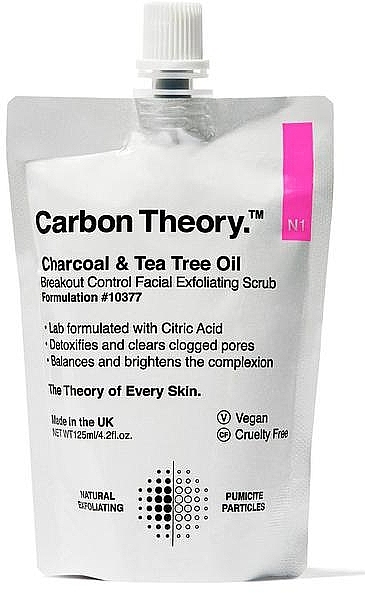 Złuszczający peeling do twarzy z olejkiem z drzewa herbacianego - Carbon Theory Facial Exfoliating Scrub — Zdjęcie N1