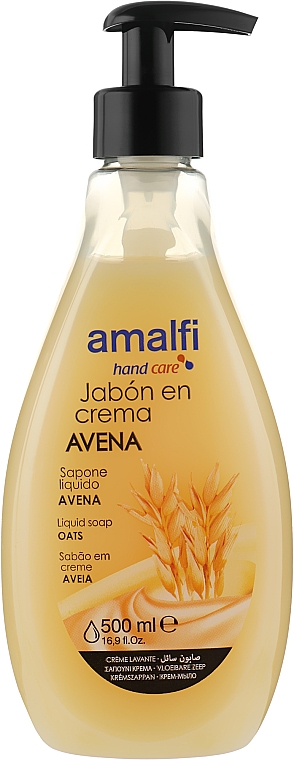 Kremowe mydło do rąk Owies - Amalfi Avena Liquid Soap — Zdjęcie N1