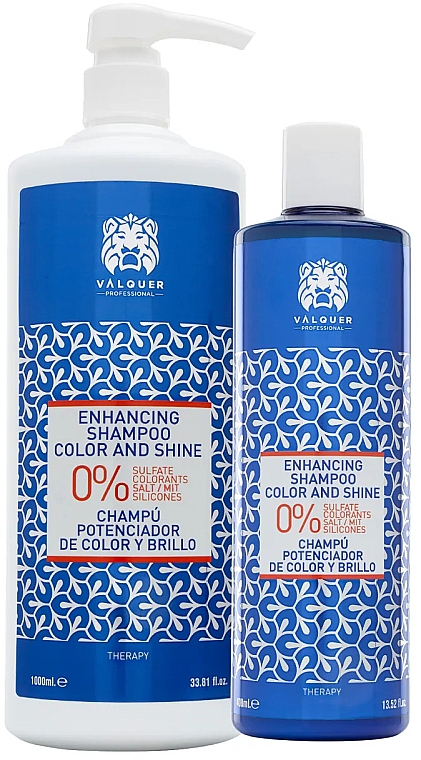 Szampon do włosów farbowanych z jedwabiem - Valquer Shampoo Shine And Colour Enhancer — Zdjęcie N2
