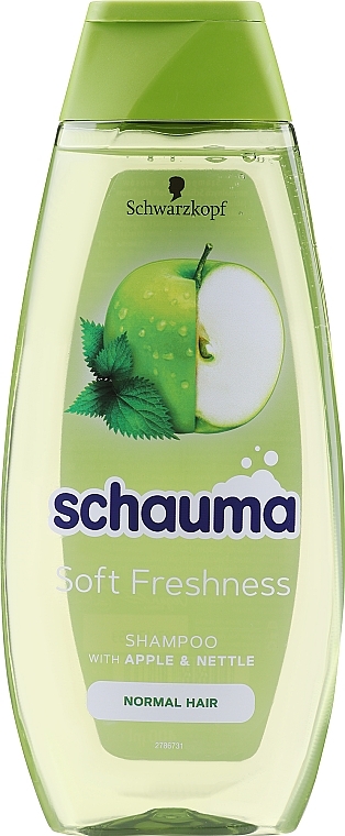 Jabłko & Pokrzywa szampon do włosów normalnych - Schwarzkopf Schauma Soft Freshness