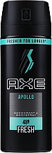 Kup Dezodorant dla mężczyzn - Axe Apollo Deodorant Body Spray 48H Fresh