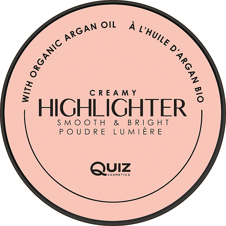 Kremowy rozświetlacz - Quiz Cosmetics Creamy Highlighter Compact Powder  — Zdjęcie N1