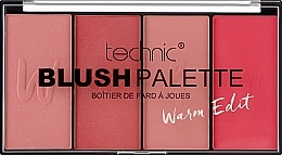 Paleta różów do twarzy - Technic Cosmetics Blush Palette — Zdjęcie N2