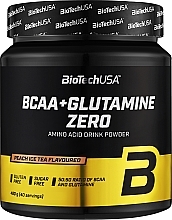 Kup Kompleks aminokwasów i glutaminy o smaku mrożonej herbaty brzoskwiniowej - BioTechUSA BCAA + Glutamine Zero Peach Ice Tea Amino Acid Drink Powder